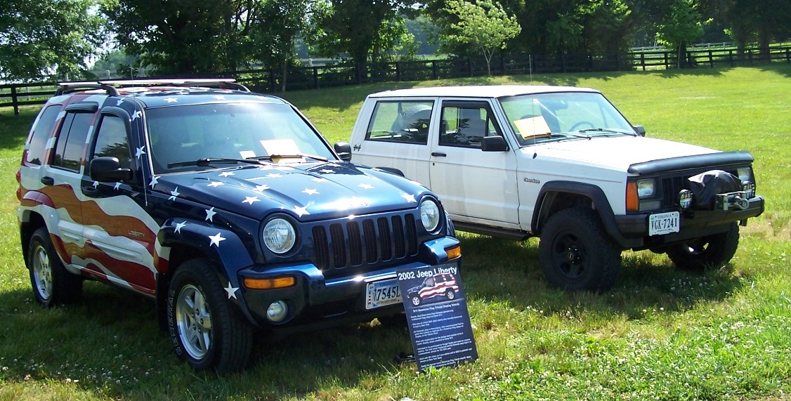 Flag Jeep with Cherokee