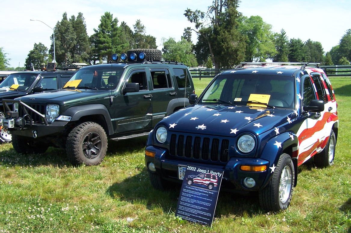 Flag Jeep in a show