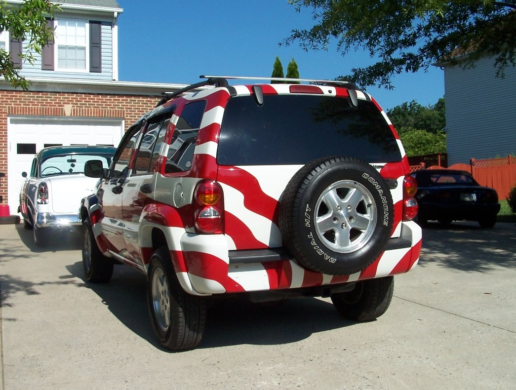 Back of Flag Jeep