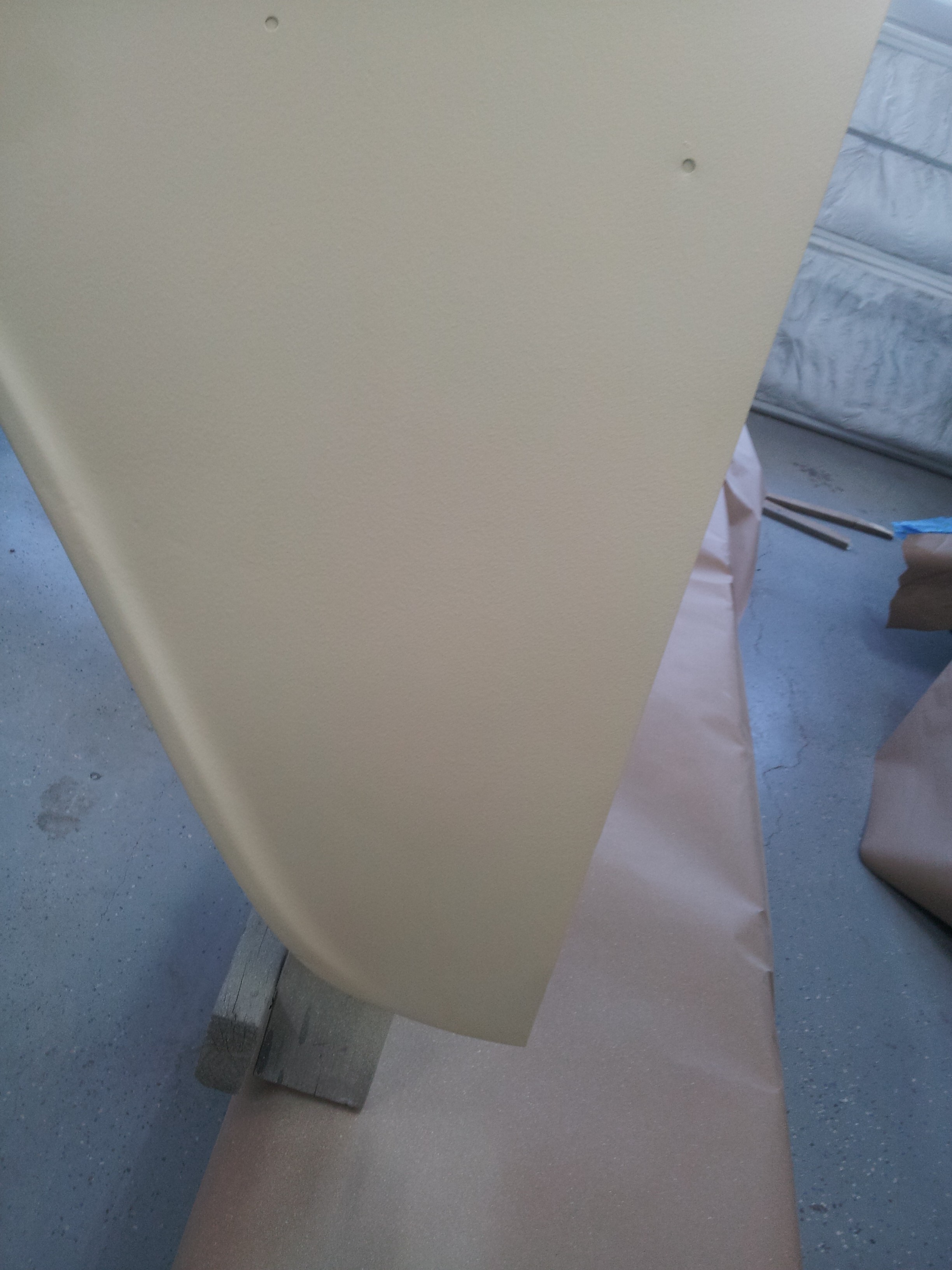 Discoloration on fender