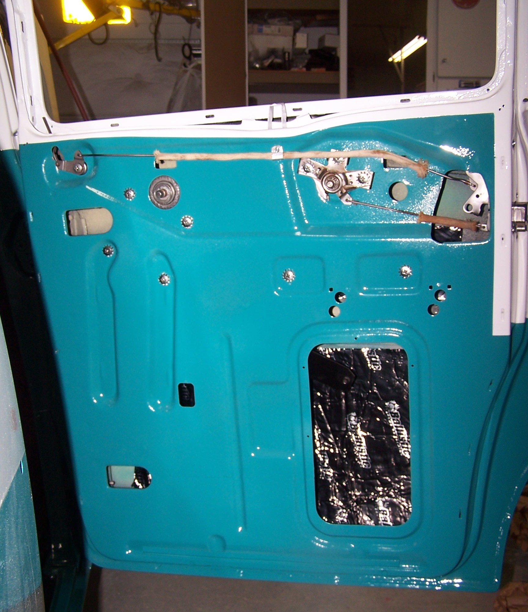 Inside rear passenger door