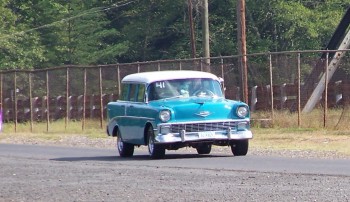 Returning from final race.