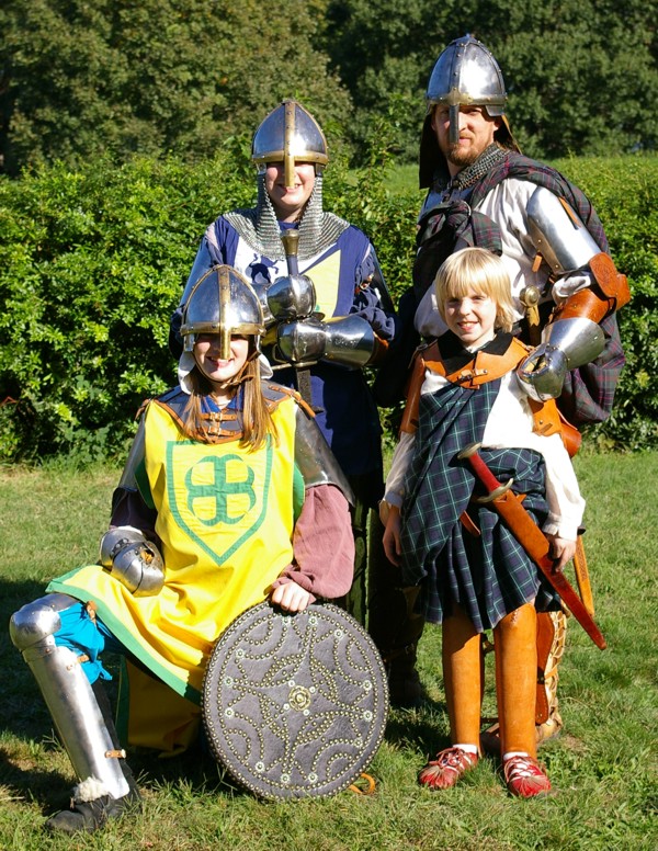Sir Michael and family