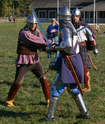 Squire E Bonney is determined to best Squire Matthew.