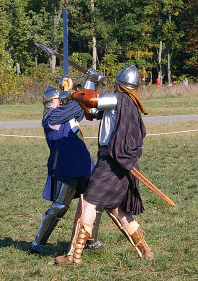Sir Michael defends himself from Angus Fraser.